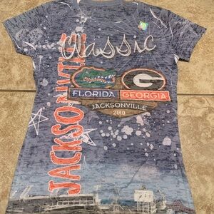 Classic Jacksonville Florida vs Georgia Shirt vintage 2010. Never worn